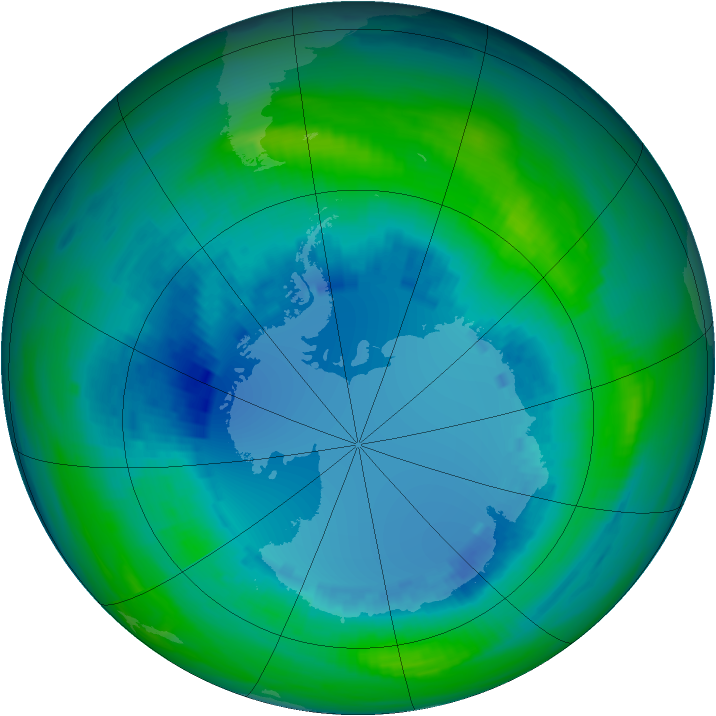 Ozone Map 1990-08-19